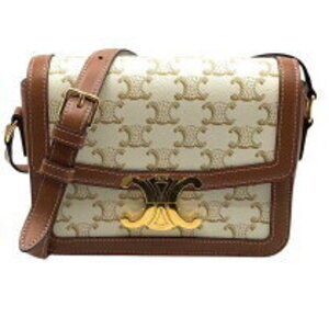 Celine Teen Triomphe Bag canvas calf leather